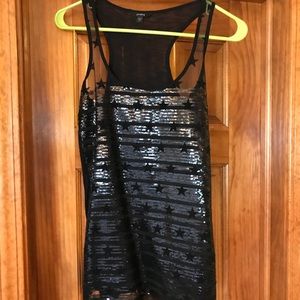 XS Guess Black Star Tank